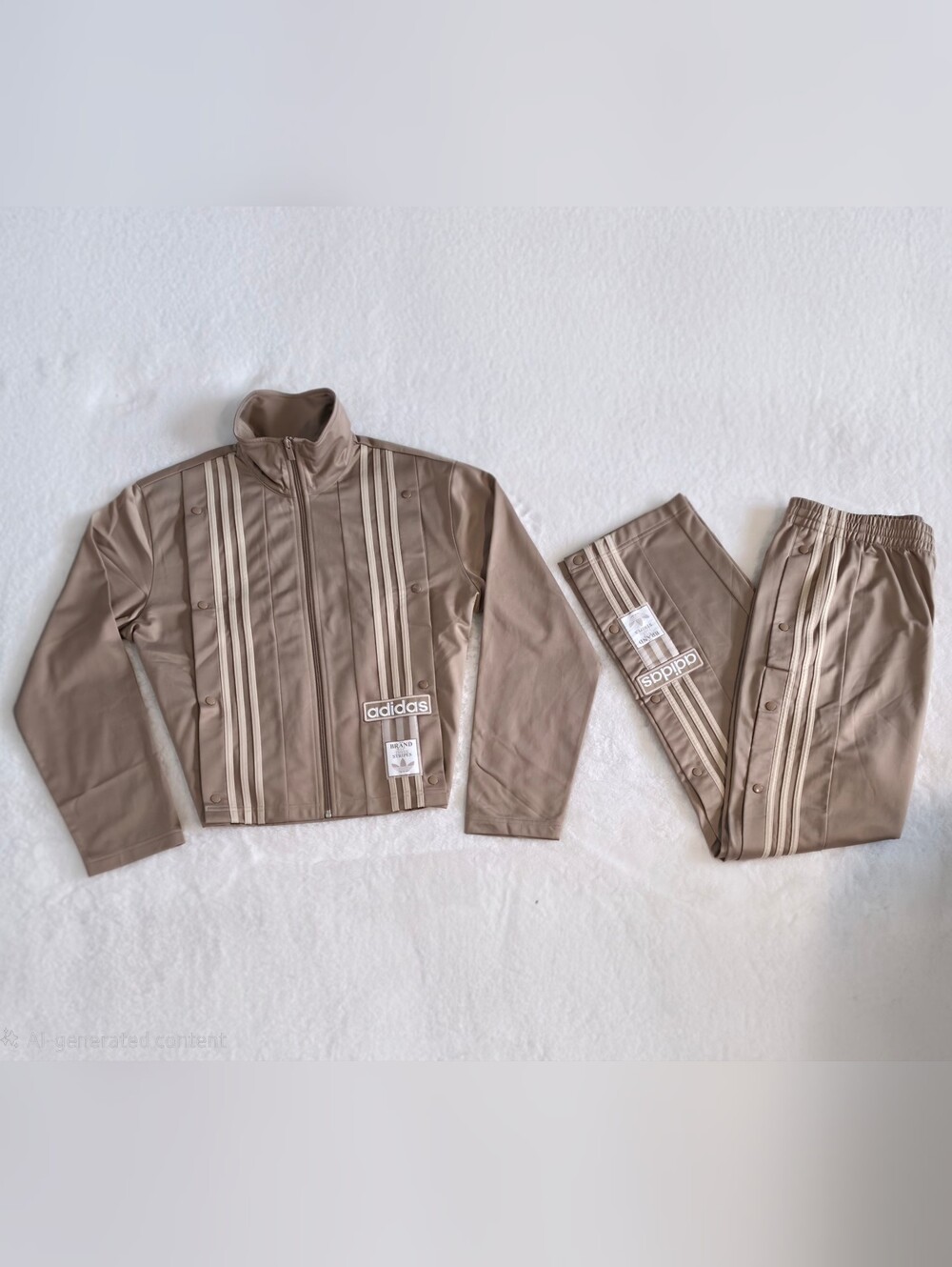 NWT Adidas Originals Neutral Court Track Suit | Chalky Brown